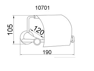 Держатель для туалетной бумаги Boheme Puro хром 10701